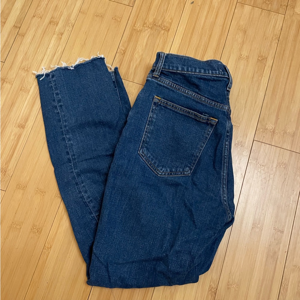 Abercrombie ankle straight ultra high rise jeans